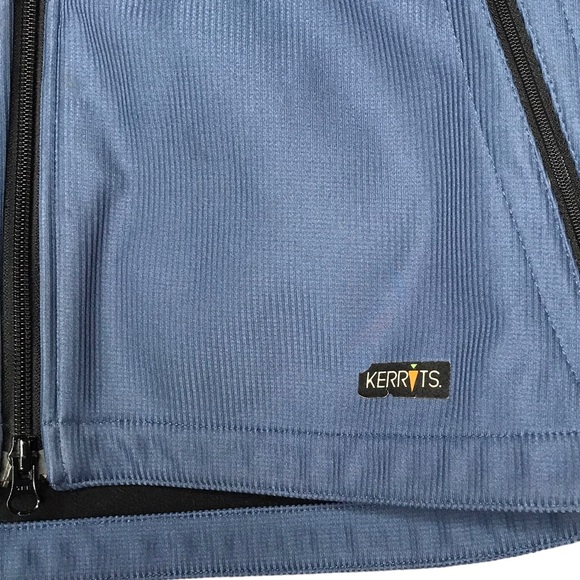Kerrits Lined Equestrian Riding Jacket Full Zip Blue Pockets Women's Large - Picture 6 of 11